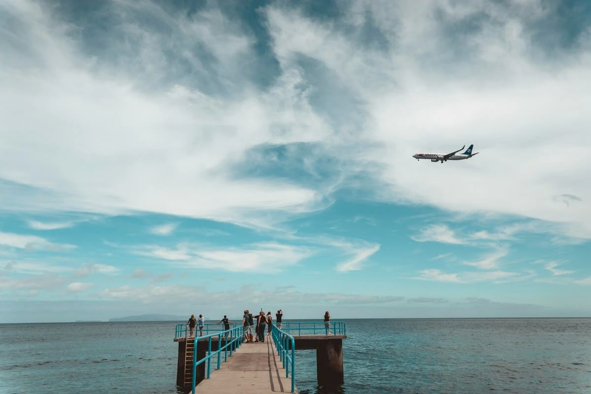 Tampa International Airport for an international flight transfer